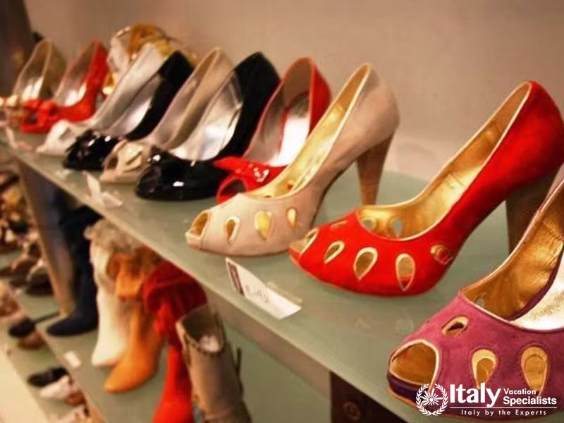 Beautiful hand crafted high heel shoes in Positano