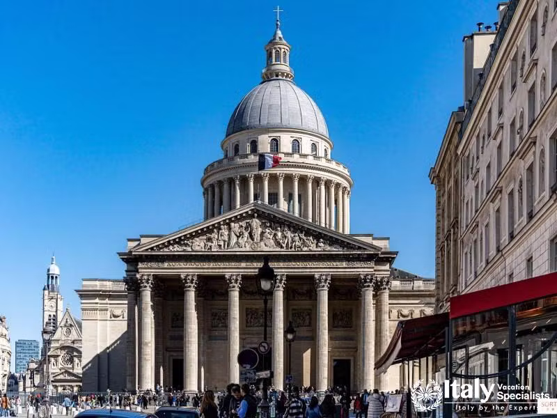 The Pantheon in Rome, a former Roman temple now a church, known for its large dome.