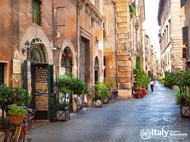 Charming Streets of Via dei Coronari, Rome