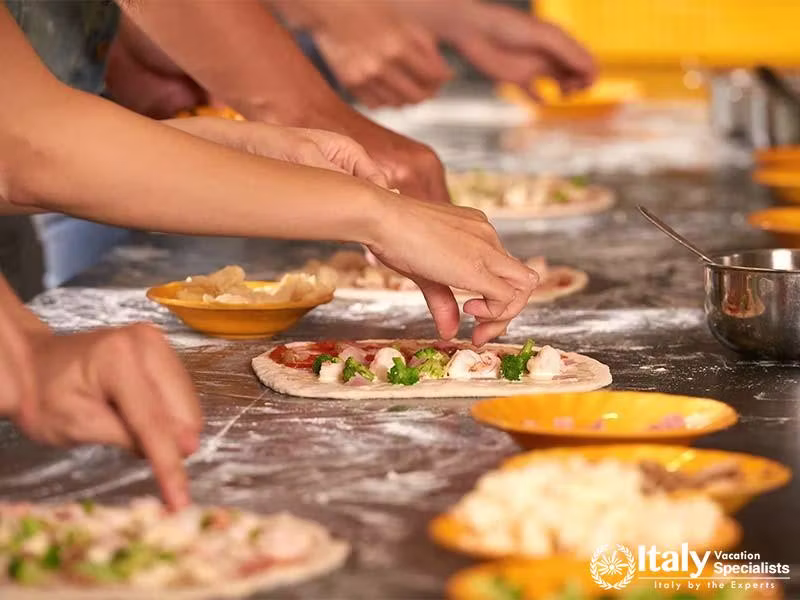 Personal Pizza Creations at Amalfi Coast Cooking Class