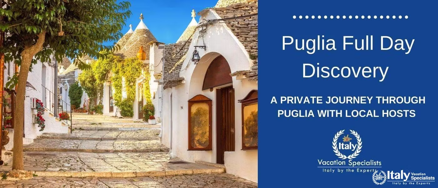 Full Day Puglia Experience including Alberobello, Martina Franca, Locorotondo & Polignano a Mare