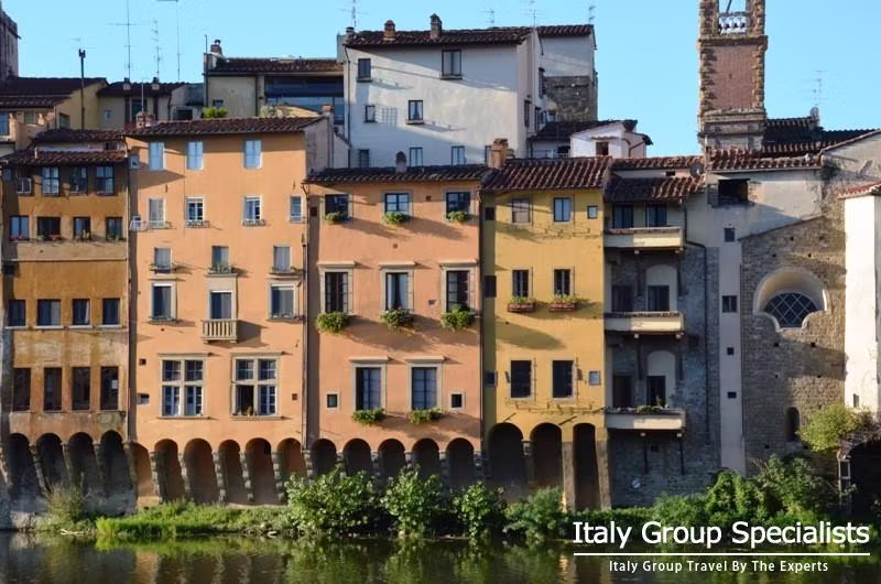 Florence, Italy - Typical buildings along the Arno River - Photo by Jesse Andrews 