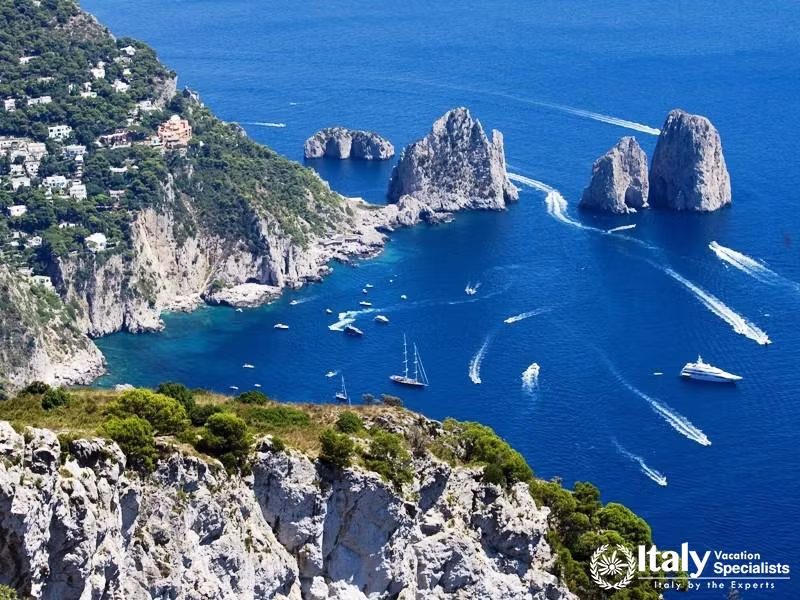 Amazing view of Capri Island, Italy