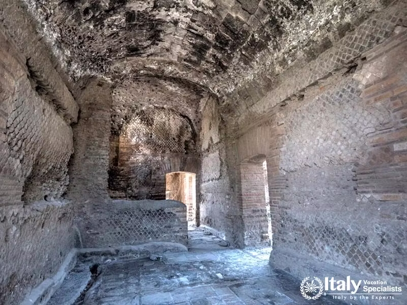Inetrior of Emperor Hadrians Villa in Tivoli, Italy