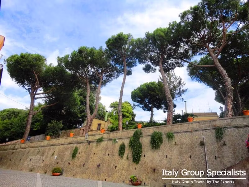 Town of Castello Gandolfo in the Castelli area surrounding Rome Italy - Photo by Jesse Andrews 