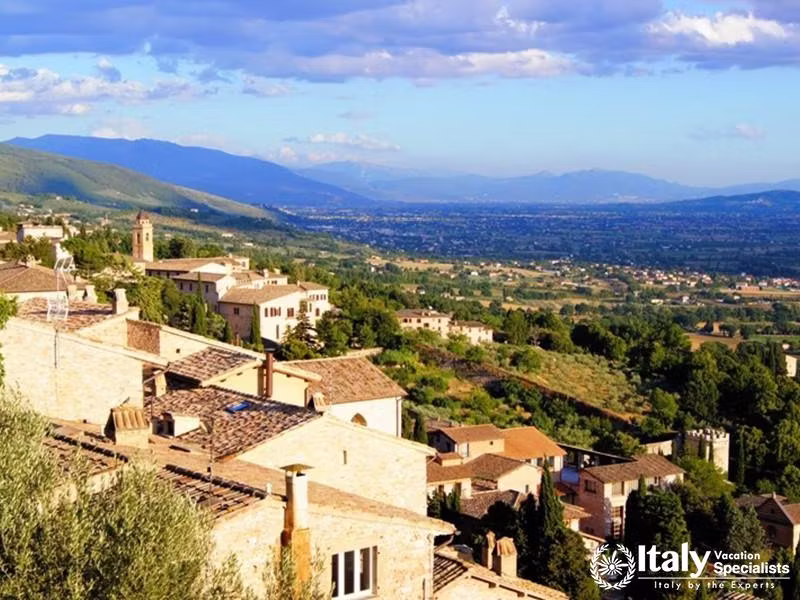 View over Assisi, Umbria Italy