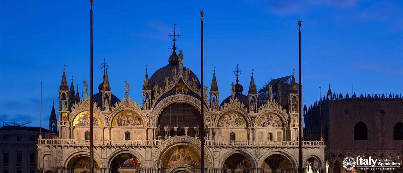 St. Mark's Basilica by night