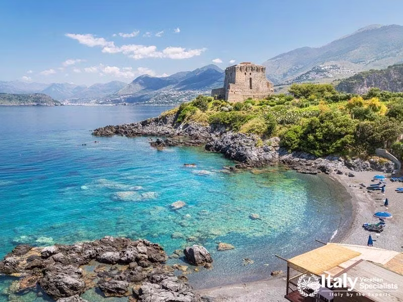 Beach at San Nicola Arcella, Calabria, Italy 