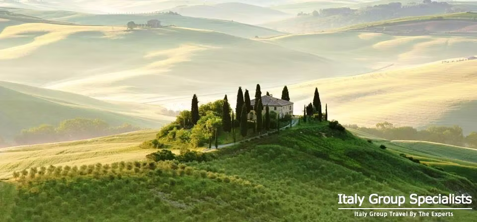 The Val D'Orcia in Tuscany 
