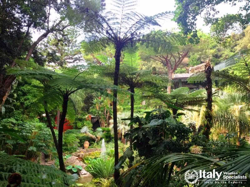 Inside the Mortella gardens in Ischia 