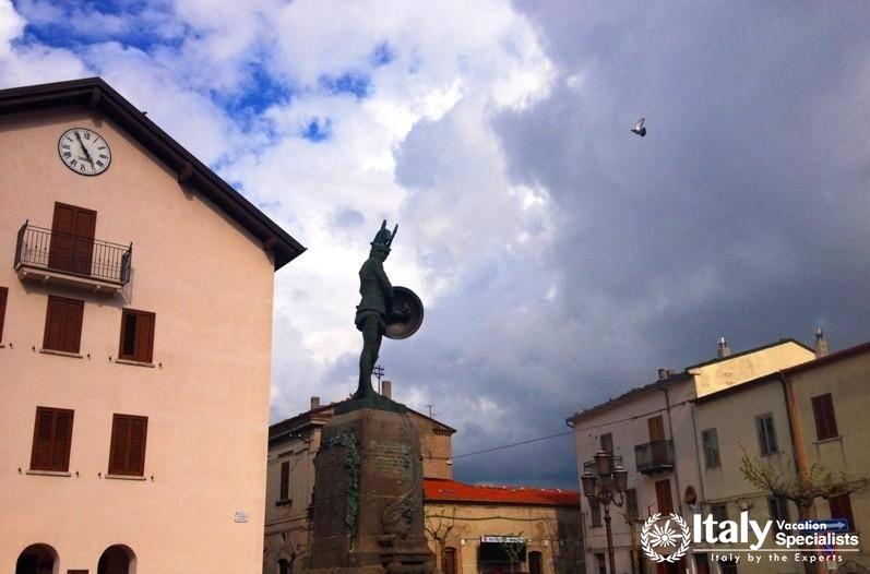 Town centre of Pietrabbondante in the heart of the Molise region