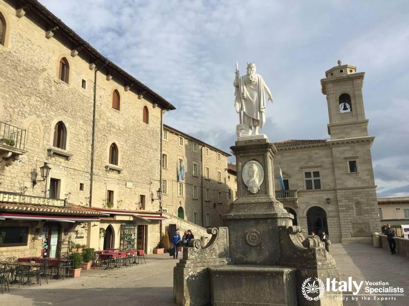 Central Piazza of San Marino, Italy