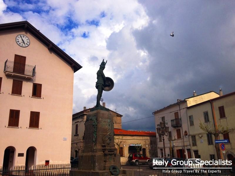 Town centre of Pietrabbondante in the heart of the Molise region 