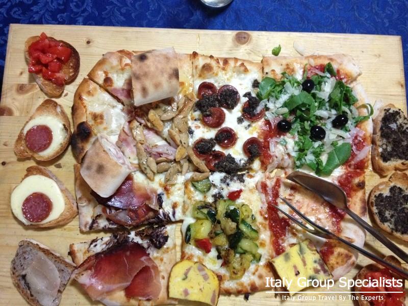 Fantastic Local Home-made food as found at Risotrante La Falconera near the town of Venafrom 