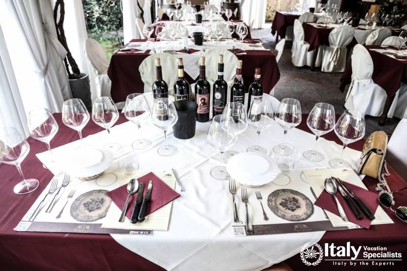 Dinning and wine tasting in Tenuta Torciano Winery