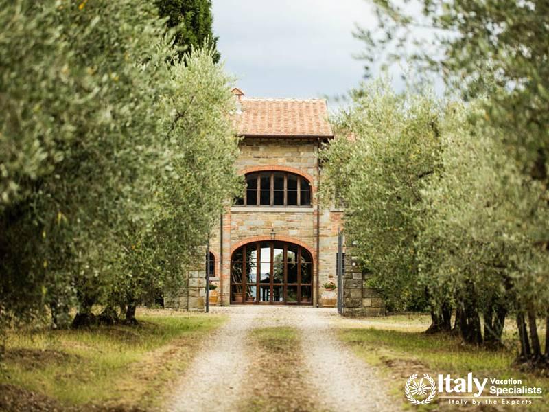 Walkway to Tenuta Orma in Castiglion Fibocchi (AR)