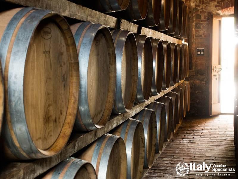 Wine barrel in Tenuta Orma