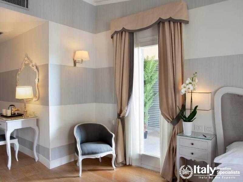 Historic Hotel FaÃ§ade in Hotel Rapallo Florence Italy | Timeless Elegance