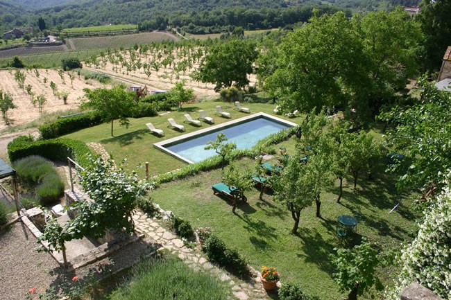View over countryside from the Palace 