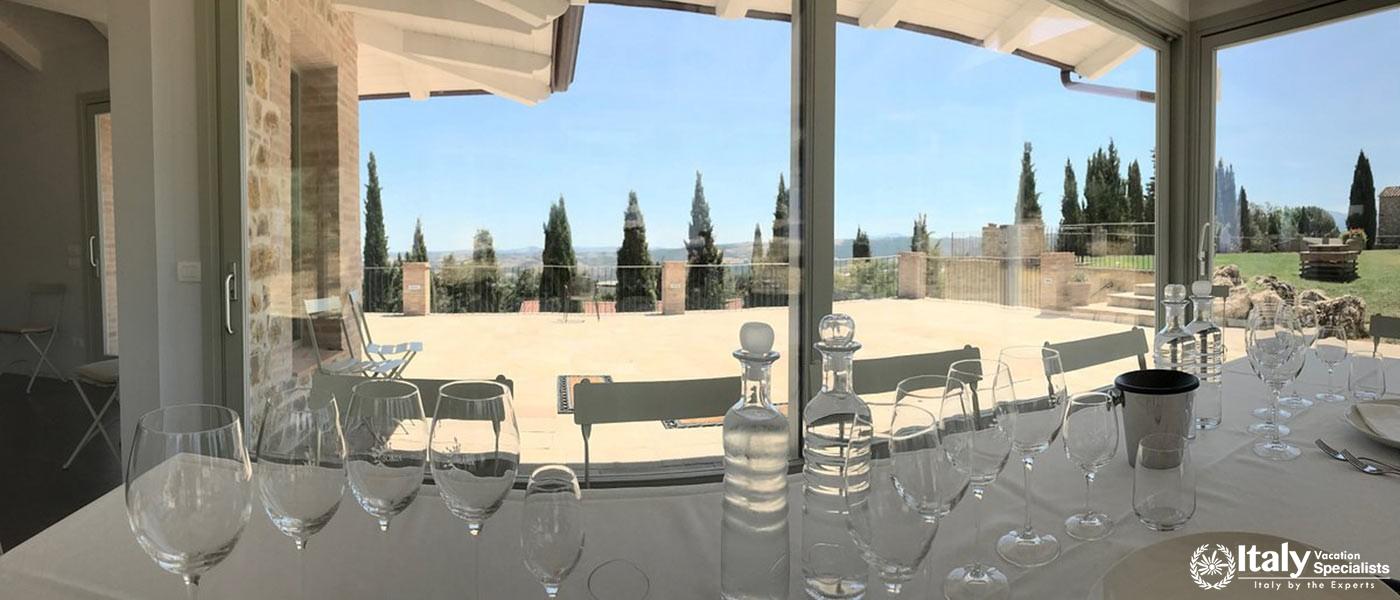 Outdoor Furniture in Winery Solaria Patrizia Cencioni