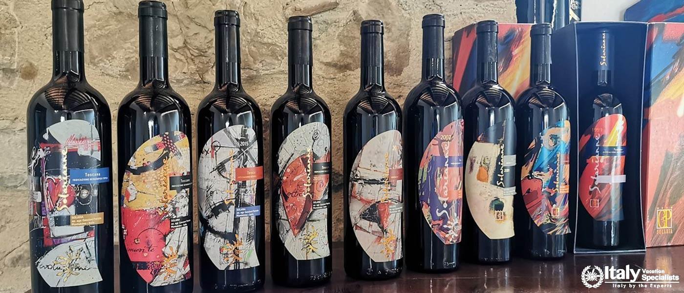 Amazing wines in Winery Solaria Patrizia Cencioni