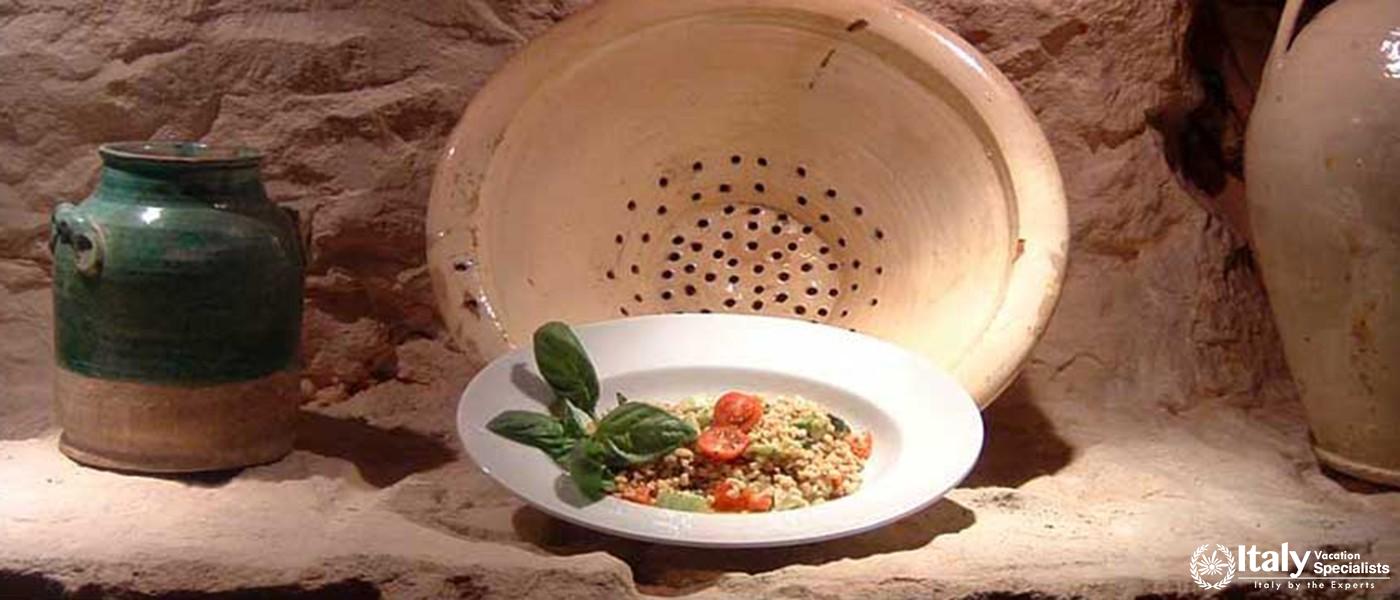 Apulian antipasti, pasta & mains, plus regional wines