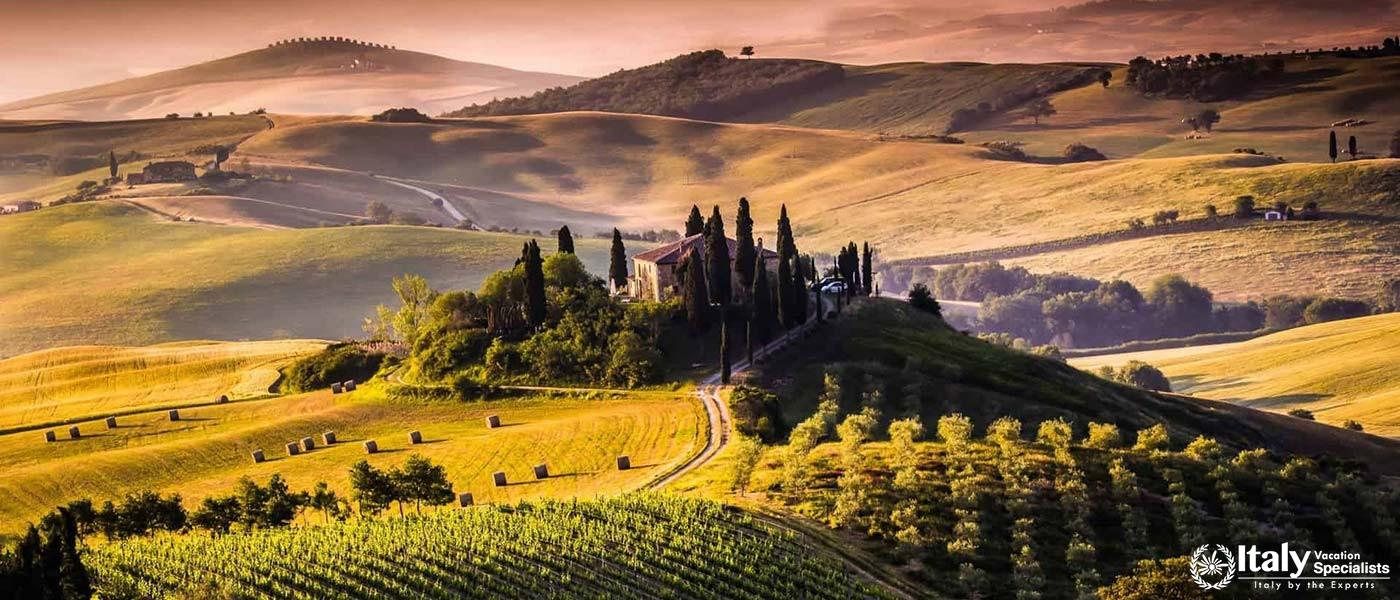 Tuscan Dawn: First Light over Relais La Chiusa