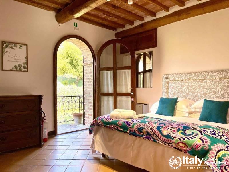 Balcony Views from Relais La Chiusas Charming Suite
