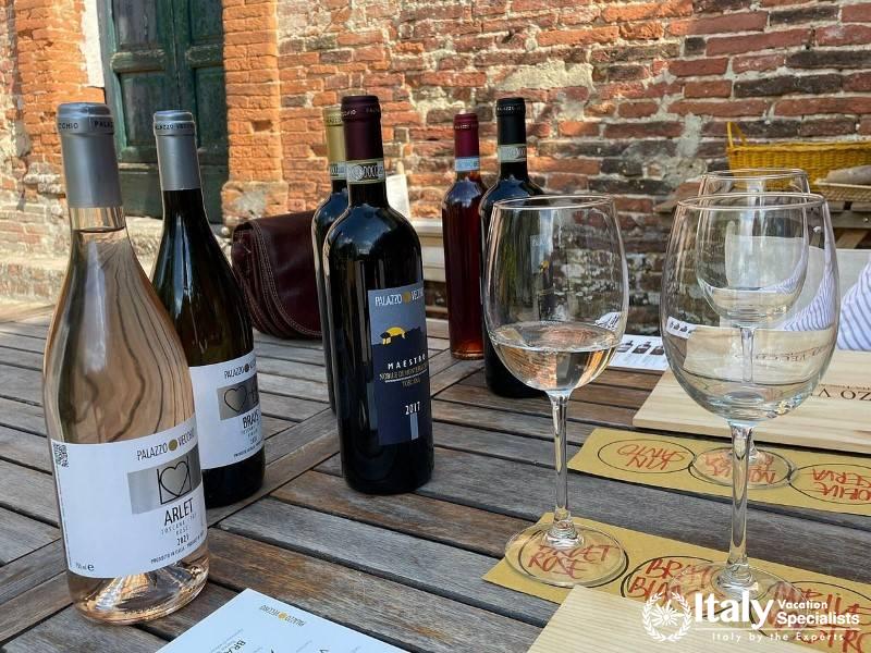 Sample a selection of our finest wines during an outdoor tasting session.