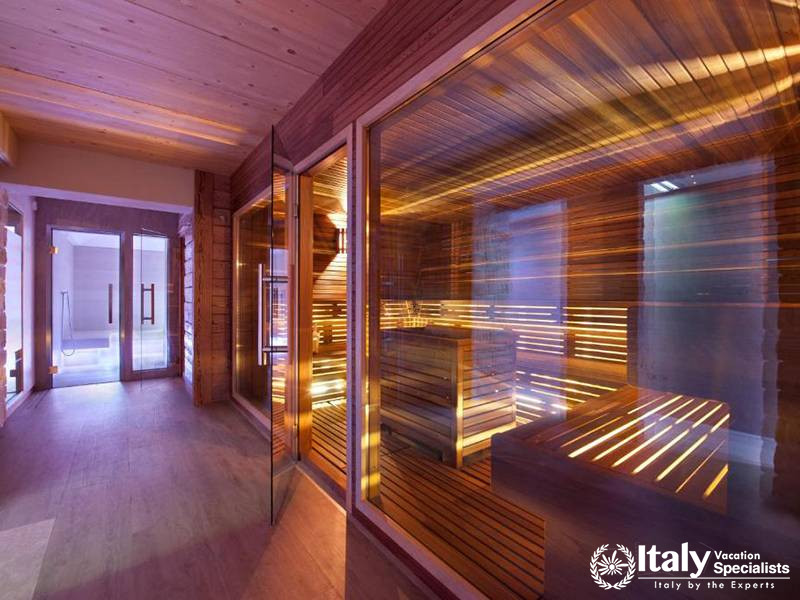 Wellness Center Sauna in Bivio Hotel Plaza in Livigno, Italy
