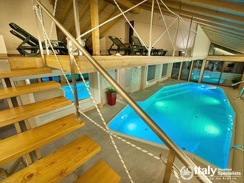 Indoor Pool with Relaxing Ambience in Bivio Hotel Plaza in Livigno, Italy