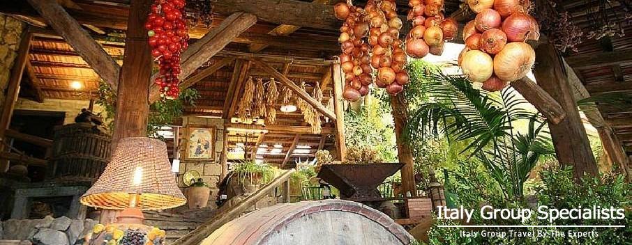 Hanging Fruits and Vegetables at the Fattoria Terranova Farm 