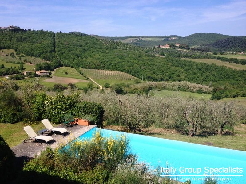 Spectacular Views from the Villa Vignamaggio Estate in the heart of the Chianti Region 