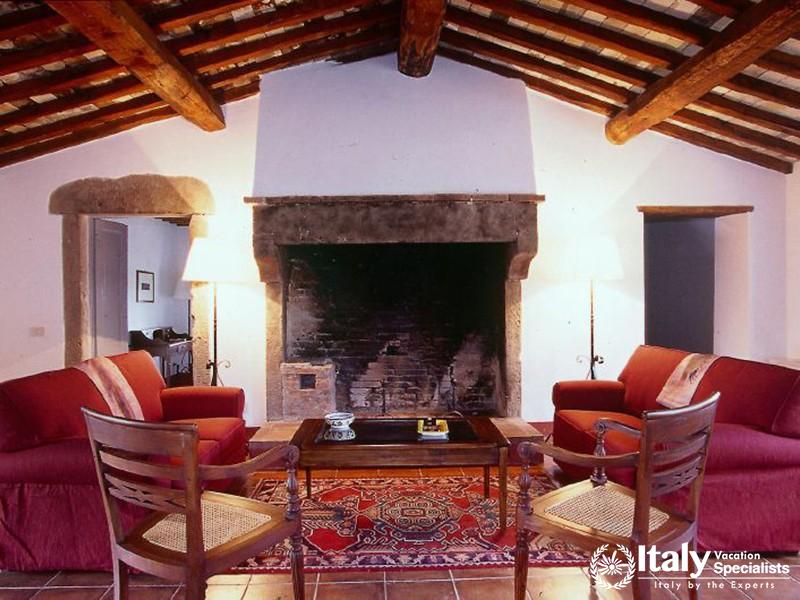 Sitting area inside the Villa Maramai