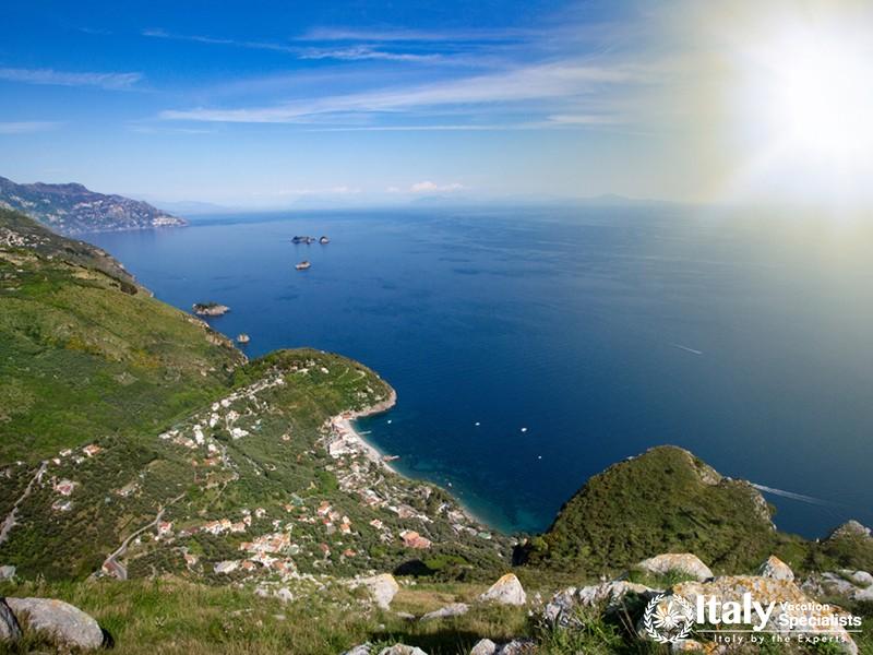 Paradise along the coast Amalfi landscape Italy