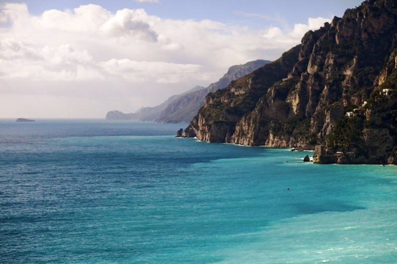Amalfi Coast Italy, Wintertime Scene 