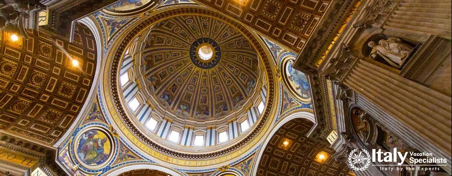 The ceiling of St. Peter's Basilica