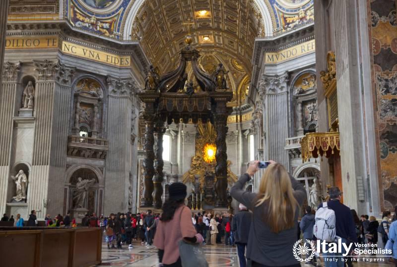 Berninis Baldachin altar, St. Peters Basilica