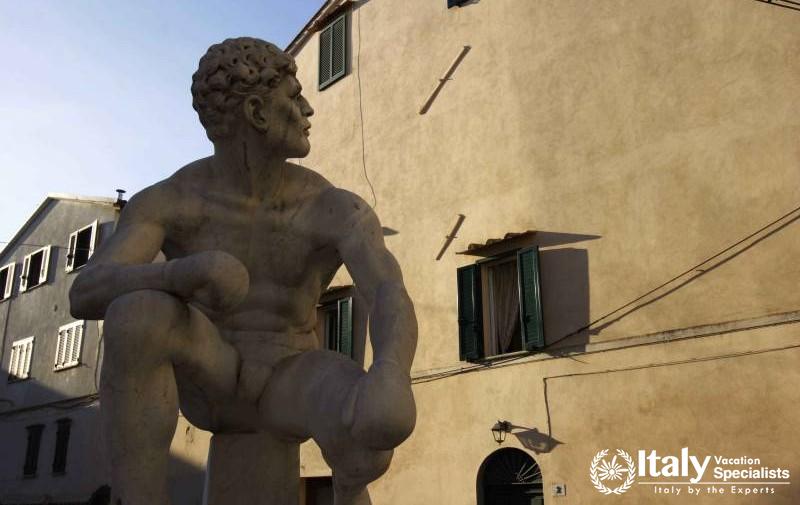 The Thinker - Sculpture as Found inside town of Pietrasanta 