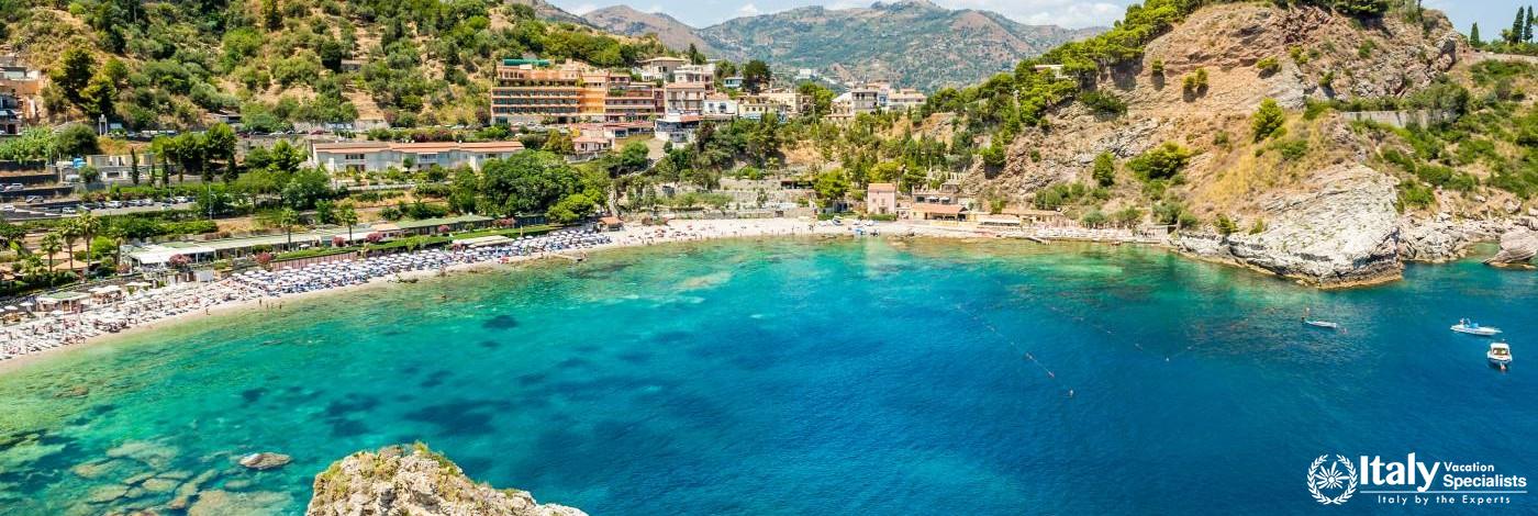 Bay as Seen at Taormina, Sicily 