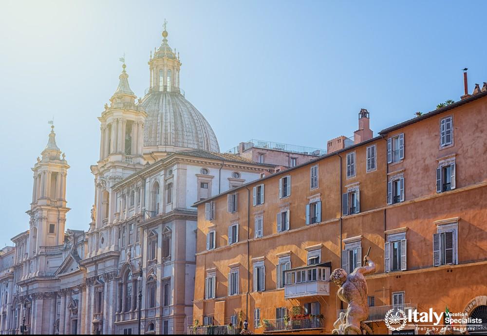 ROME, ITALY, on November 11, 2018. Fountain in the square Piazza Navona, Rome, Italy
