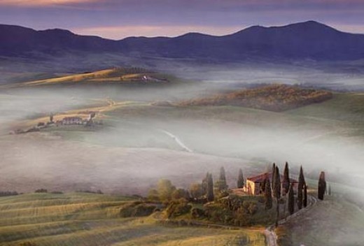 Beautiful Villa in Fall, the Val DOrcia, Italy 