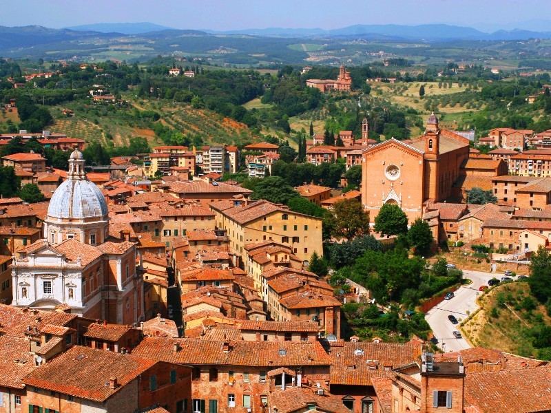 View over Siena, Tuscany 