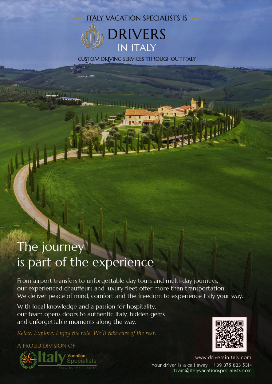 Page 54 Drivers in Italy, On Page One of National Geographic Traveller (UK), September 2026