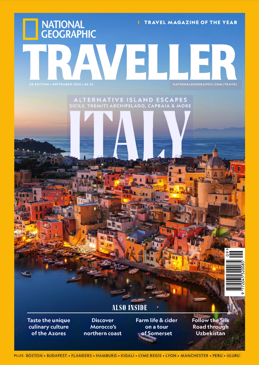 Ngt Uk September 2026 Italy Cover, On Page One of National Geographic Traveller (UK), September 2026